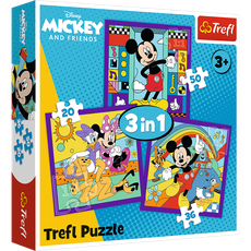 TREFL DISNEY Pusle komplekt 3 in 1, Mickey-Mouse