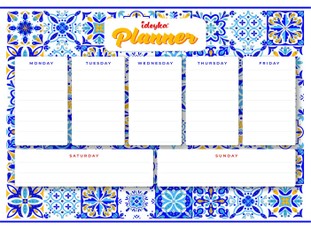 Magnetiline planeerimiskalender teemantmosaiigiga (muster) 32 x 40 cm