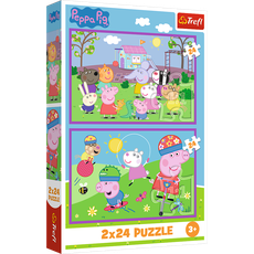 TREFL PEPPA PIG puslede komplekt, Põrsas Peppa 2x24 osa