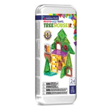 MAGNA-TILES Micromags magnetkonstruktori reisikomplekt Treehouse, 24 osa