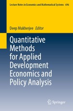Quantitative Methods for Applied Development Economics and Policy Analysis