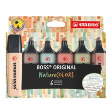 BOSOoriginal NatureColors tekstmarkerid, 6 tk