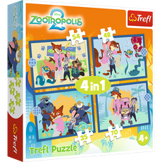 TREFL DISNEY ZOOTROPOLIS Puslede komplekt, 4 tk