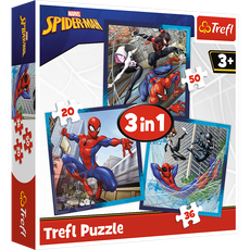 TREFL SPIDER-MAN Pusle komplekt Ämblikmees, 3 tk