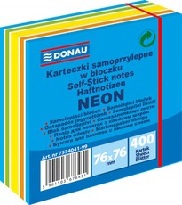 Kleepuvad märkmelehed 76×76 mm, 400 lehte, sinine mix