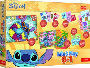 TREFL DISNEY STITCH lauamängude komplekt 8in1 Mix&play