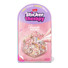 STICKER THERAPY Kawaii Kitties kleepsud, 80 tk