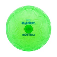 Tangle NightBall Valgustatud roheline korvpall, 25 cm
