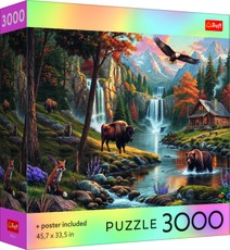 TREFL Pusle ja plakat Metsik loodus, 3000 osa