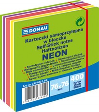Kleepuvad märkmepaberid 76 x 76 mm, 400 lehte, rohelised (mix)