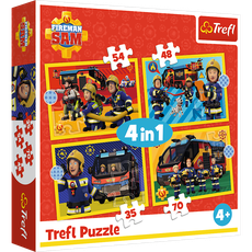 TREFL FIREMAN SAM Puslede komplekt 4 in 1 Tuletõrjuja Sam