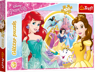TREFL DISNEY PRINCESS Sädelev pusle Disney Printsessid, 100 osa