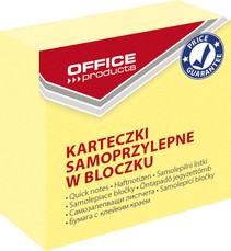 OFFp kleepuvad märkmelehed 50×50 mm, 400 tk, pastellkollane