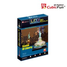 CUBICFUN 3D pusle Vabadussammas (LED-Valgustusega)