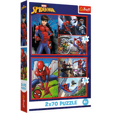 TREFL SPIDER-MAN puslede komplekt Ämblikmehe seiklused, 2x70 osa