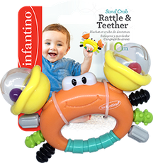 INFANTINO Kõrin ja närimisrõngas, Liivakrabi