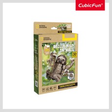 CUBICFUN NATIONAL GEOGRAPHIC 3D pusle laiskloom