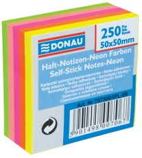 Kleepuvad märkmelehed 50 x 50 mm, 250 tk