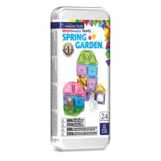 MAGNA-TILES Micromags magnetkonstruktori reisikomplekt Spring Garden, 24 osa