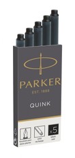 Parker pikad tindikassetid, 5 tk, mustad