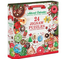 Advendikalender - pusled "Jõulumaiused", 24 puslet 50 tükiga: 1200 tükki