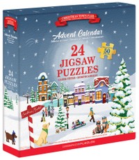 Advendikalender - pusled "Jõululinna laat", 24 puslet 50 tükiga: 1200 tükki